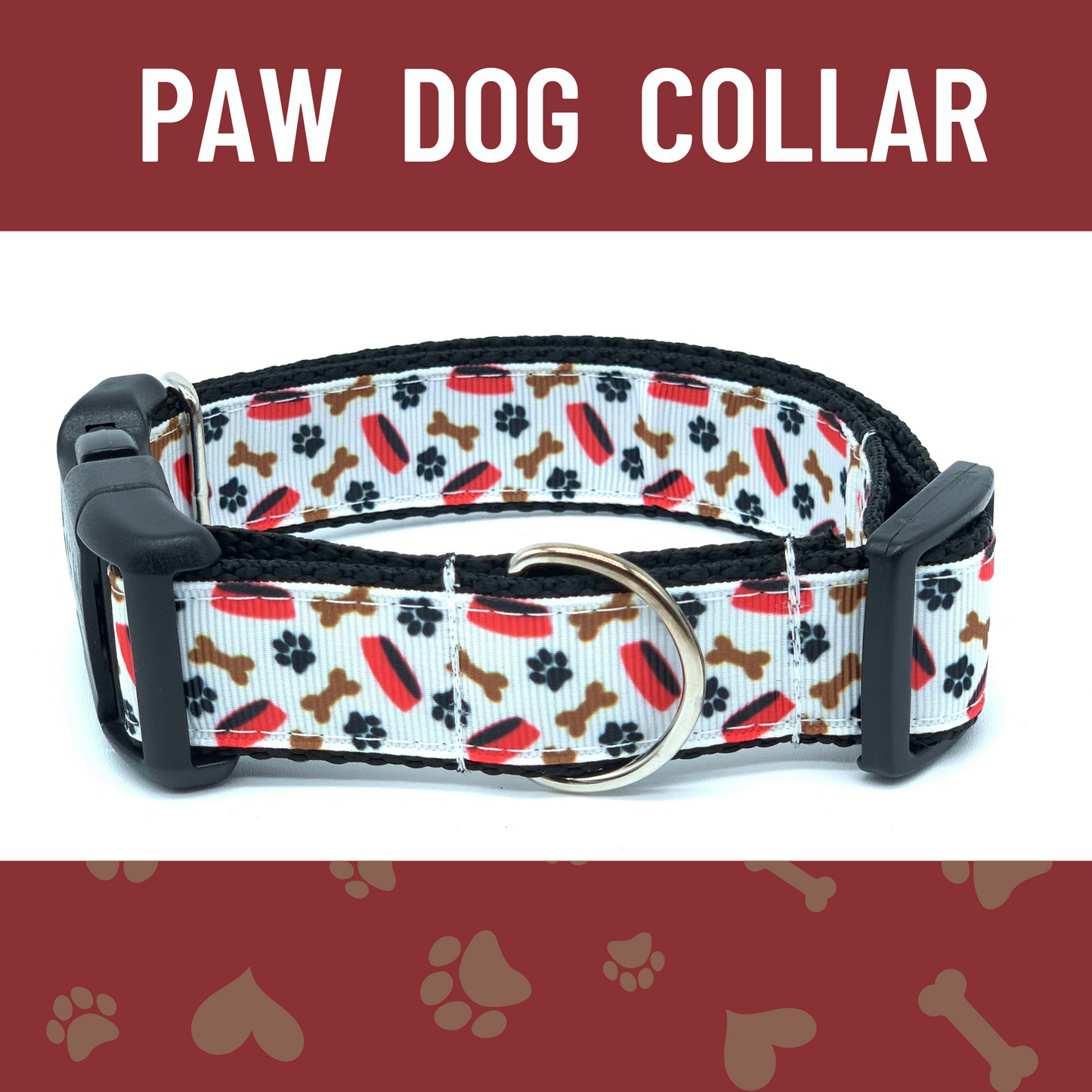 Paw Prints Dog Collar