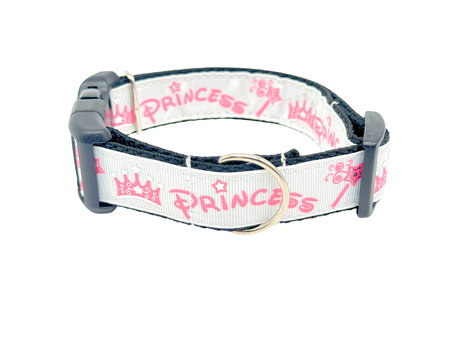 Pink and White Princess Dog Collar