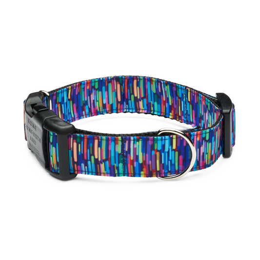 Multicolor Stripe Dog Collar