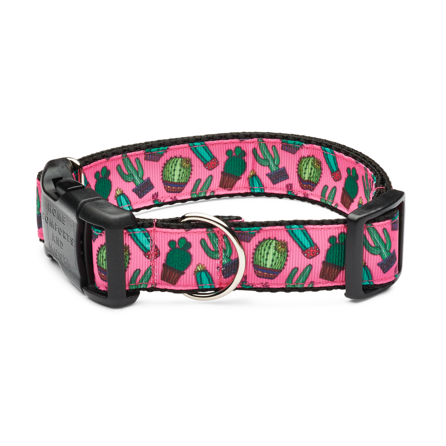 Bright Pink Cactus Dog Collar