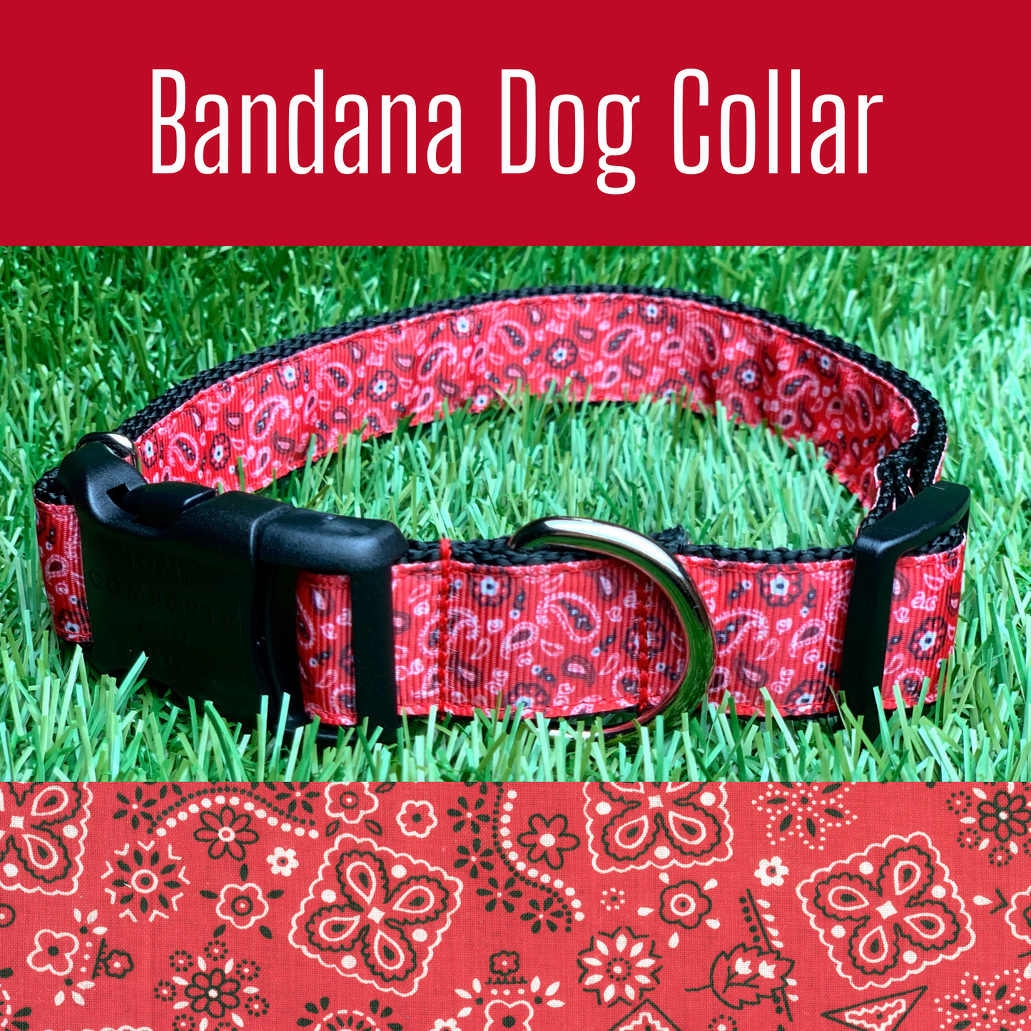 Red Bandana Dog Collar