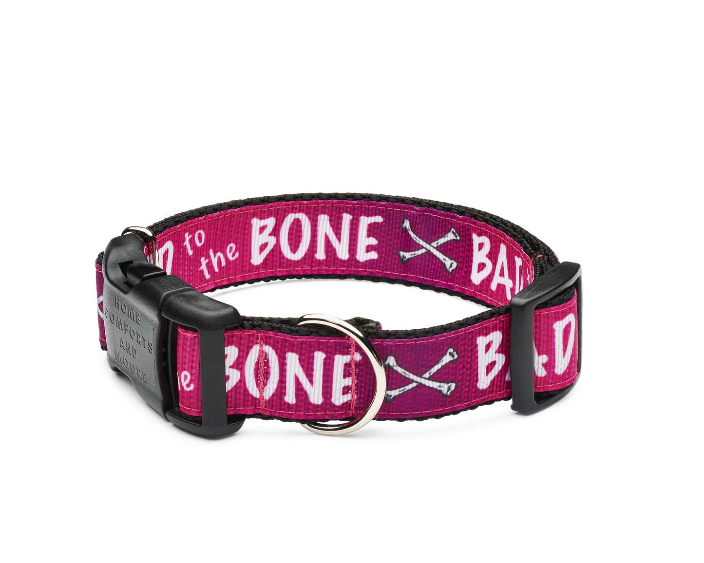 Pink Cross Bones Dog Collar