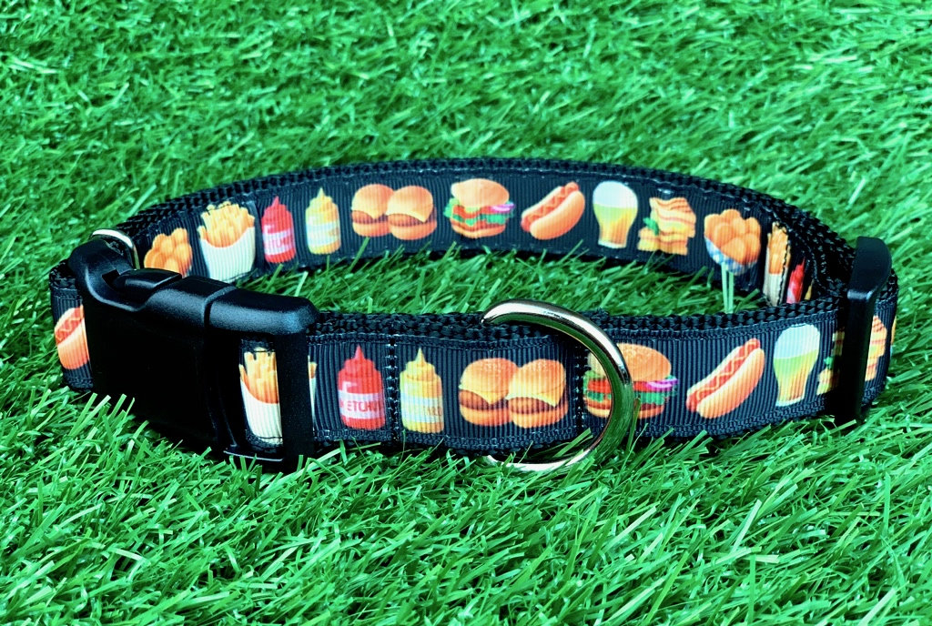 Cheeseburger Hot Dog Beer Dog Collar