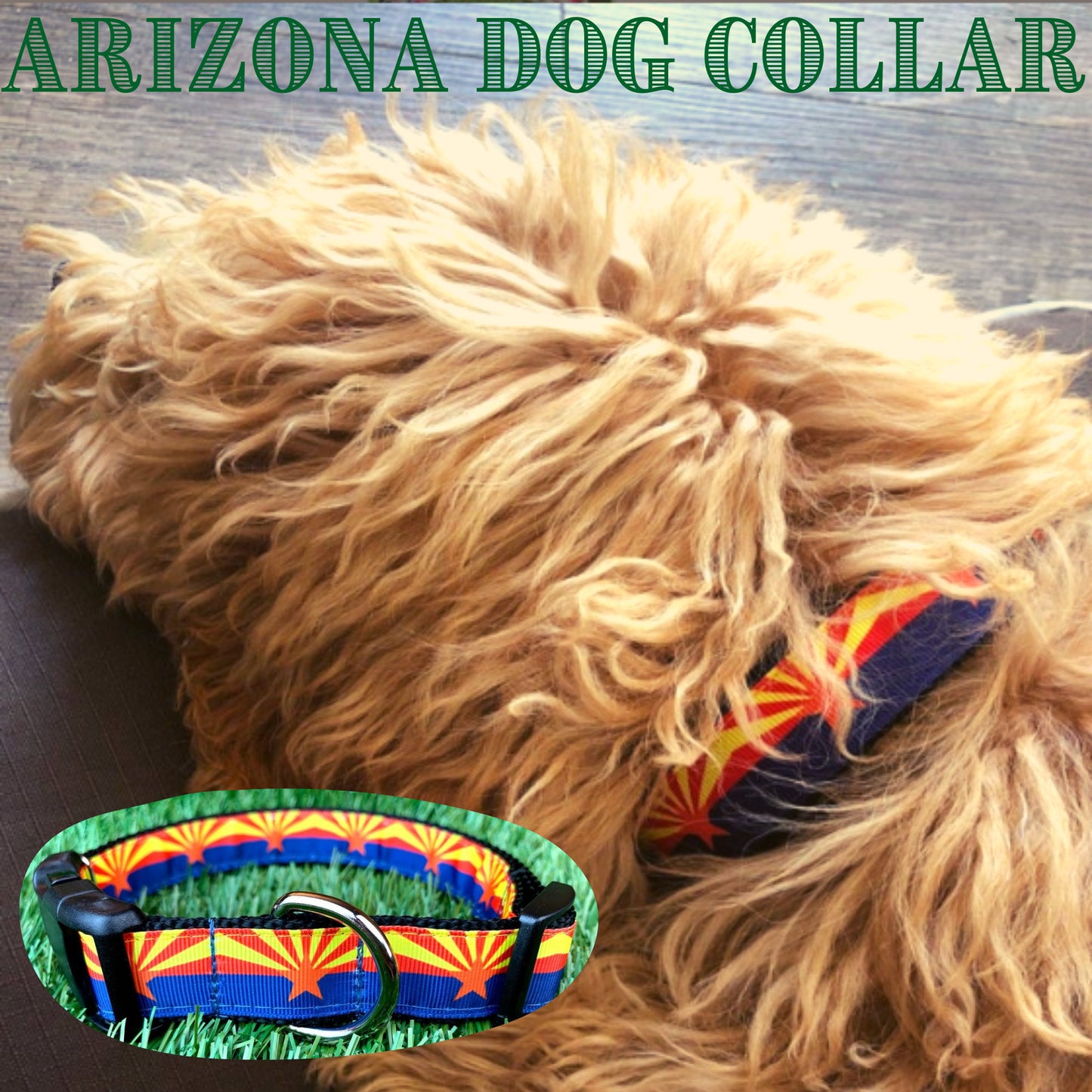 Arizona State Flag Dog Collar