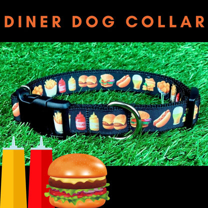 Cheeseburger Hot Dog Beer Dog Collar