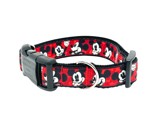 Mickey Mouse Red Dog Collar