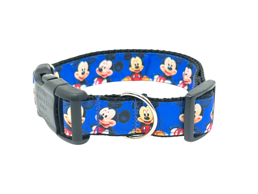 Mickey Mouse Blue Dog Collar