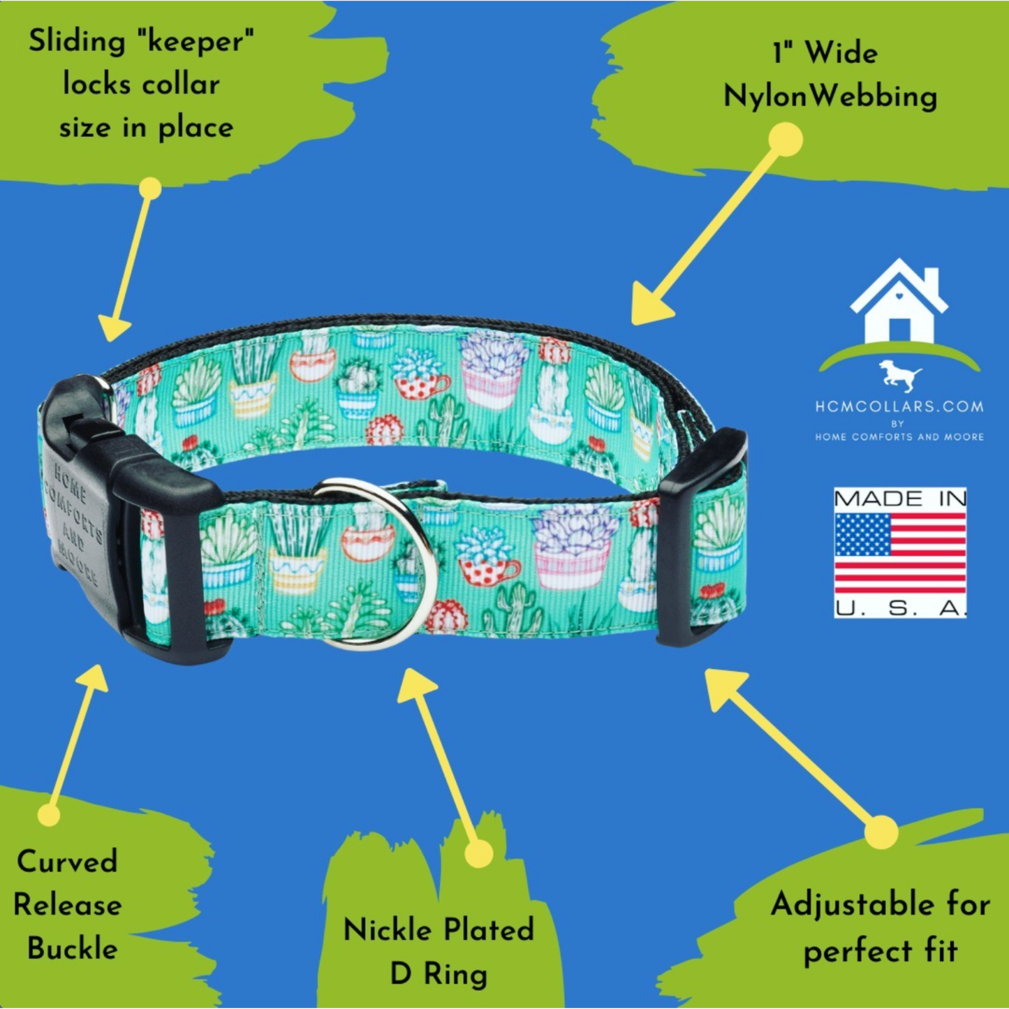 Blue Bandana Dog Collar