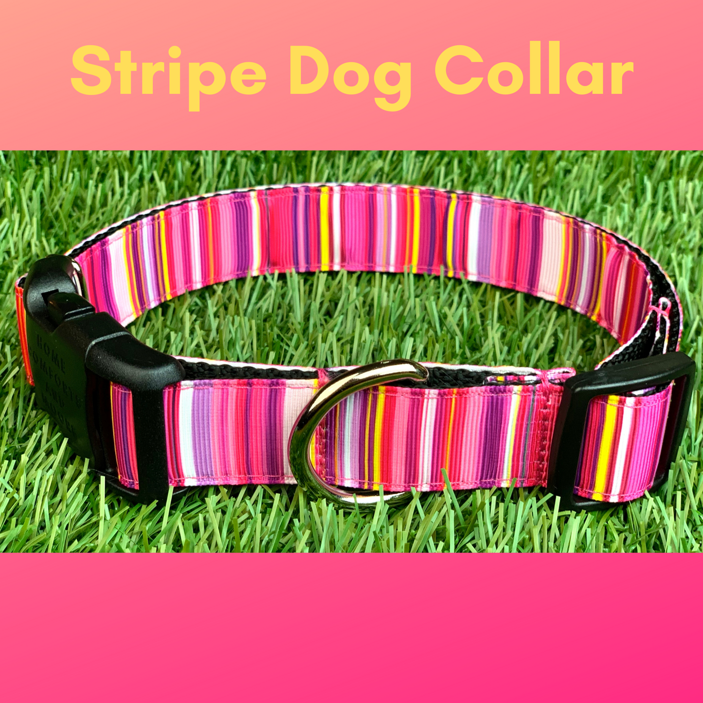 Pink Serape Dog Collar