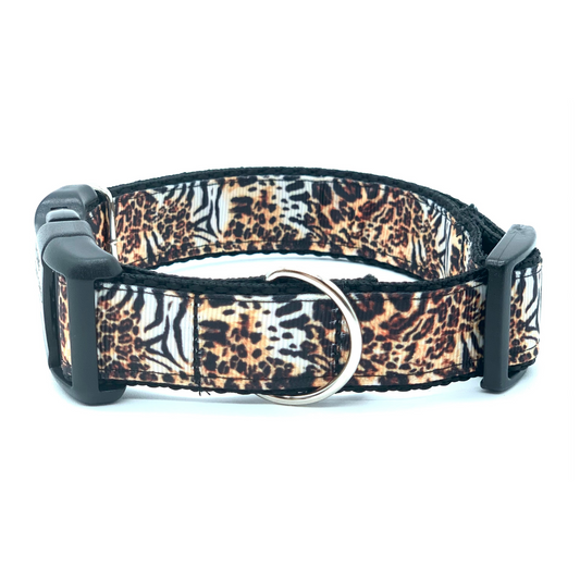 Cheetah Tiger Print Dog Collar