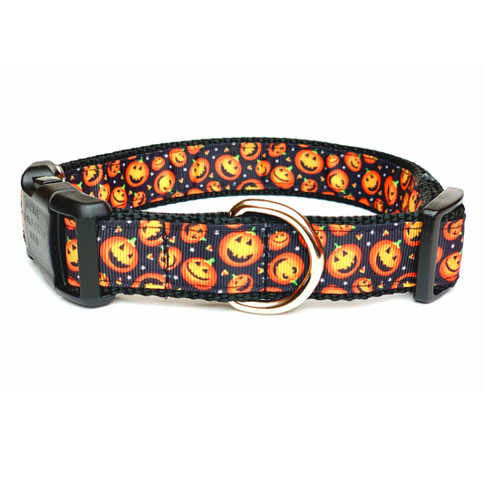 Halloween Jack-o-Lantern Pumpkin Dog Collar