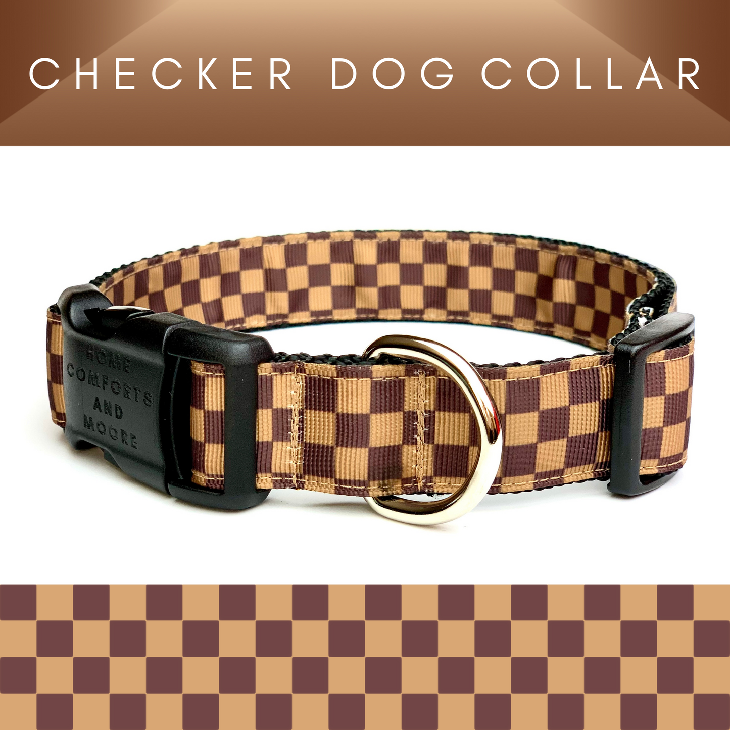 Checker Dog Collar