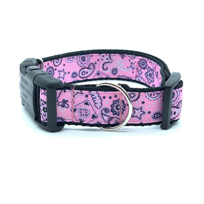 Light Pink Bandana Dog Collar