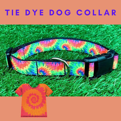 Classic Tie Dye Dog Collar