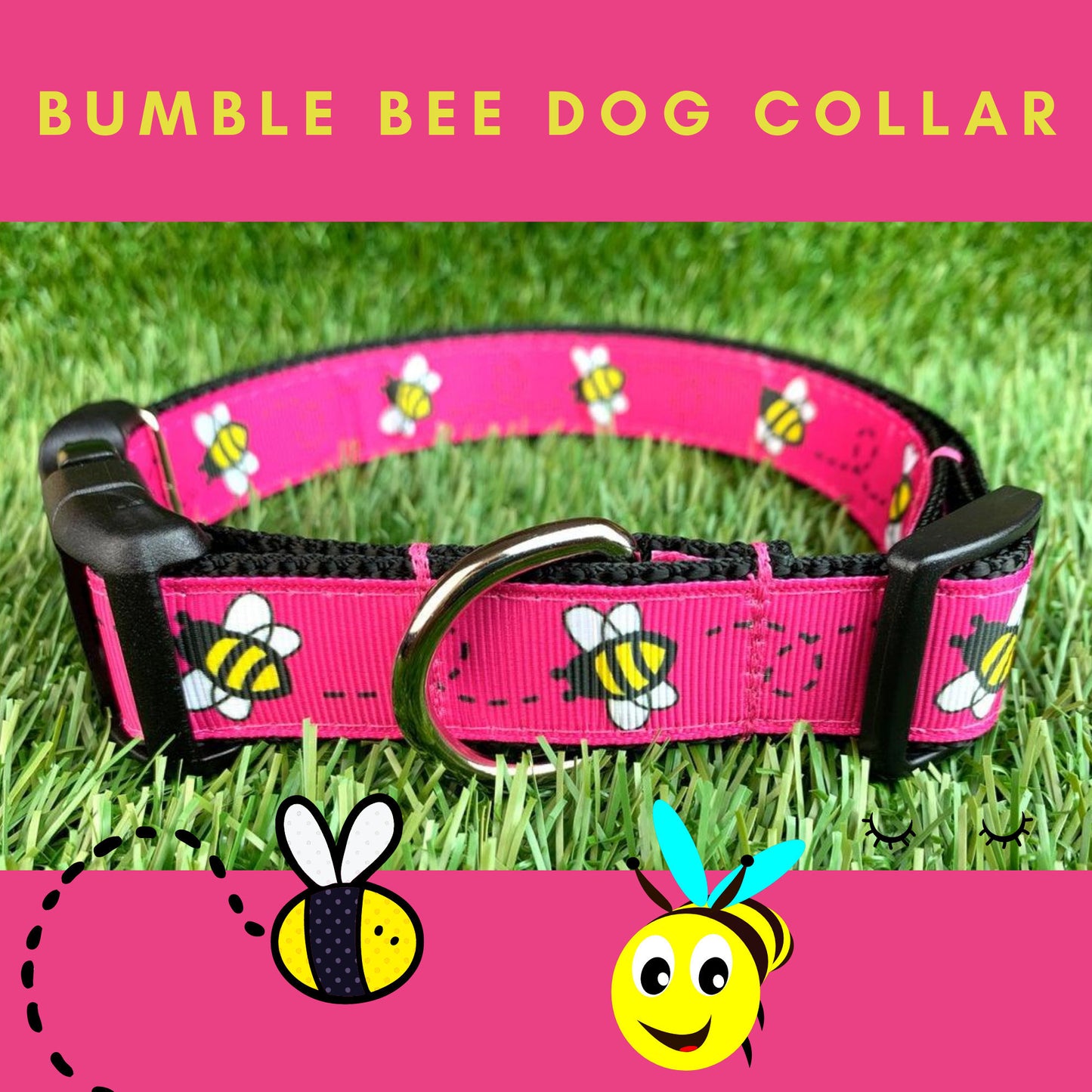Bumble Bee Bumblebee Dog Collar